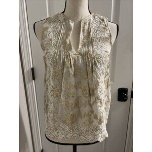 Anthropologie Moulinette Soeurs Sleeveless Shimmer Top Size 0